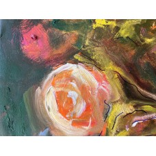 Whispers of the Garden  original oil painting  on canvas 60*80 см by Ukrainian artist Marina Stognieva